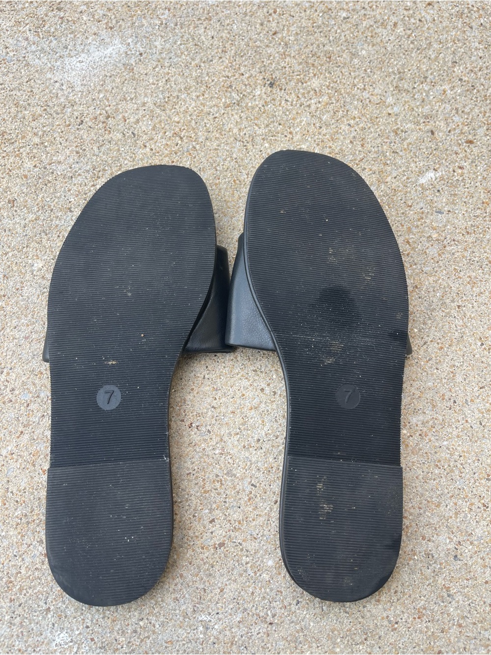 a new day Black Slip-On Slide Sandal Size 7 - Picture 8 of 10